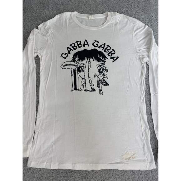 Gabba Gabba Graphic Long Sleeve White Tee M 100% Cotton Graphic Unisex Retro - Picture 7 of 9